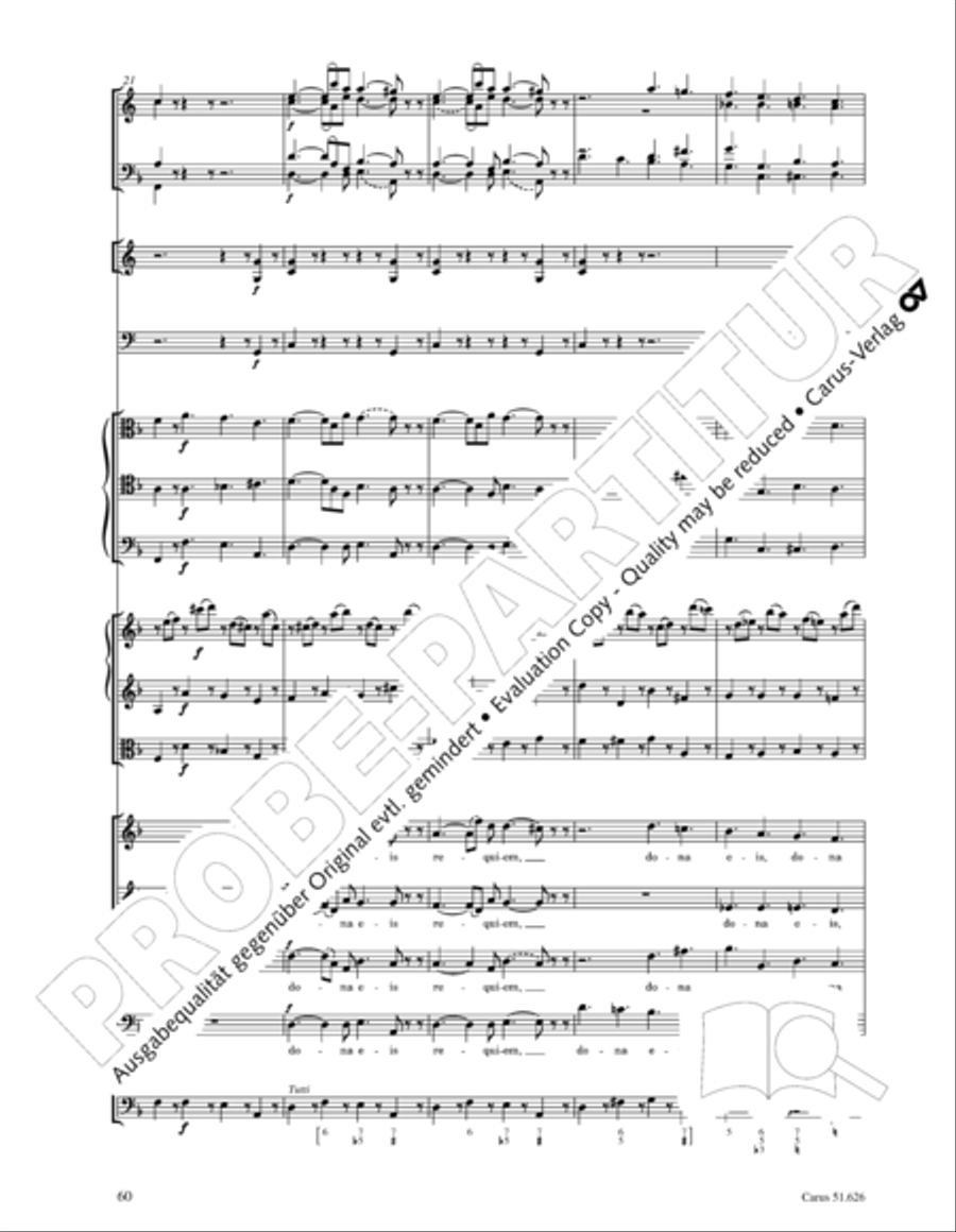 Missa longa in C major (Missa longa in C) 4-Part scores gallery preview page 72