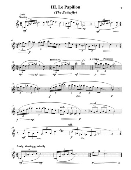 Chansons de la nature pour la Clarinette for solo B-flat clarinet image number null