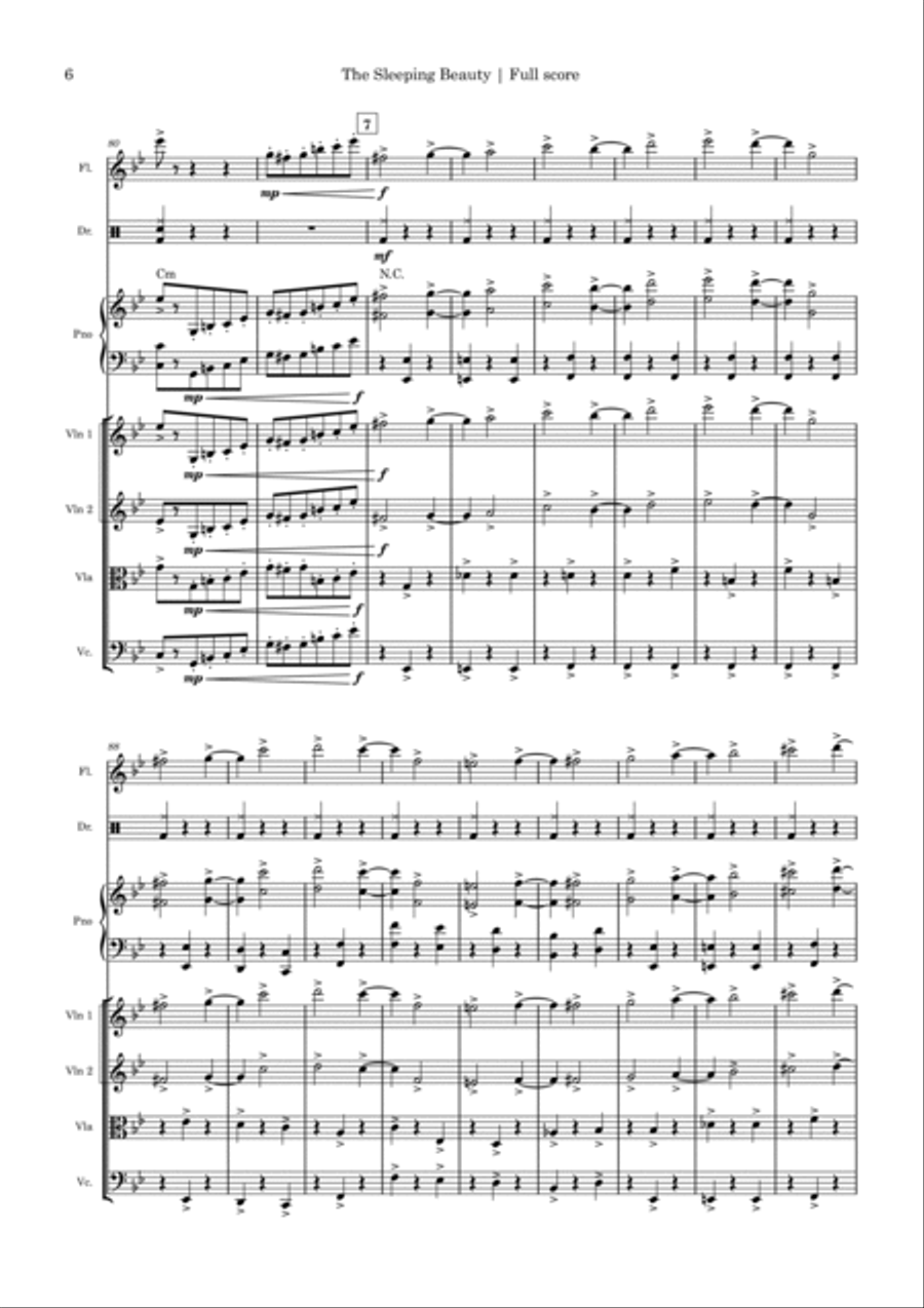 The Sleeping Beauty Chamber Music scores gallery preview page 6