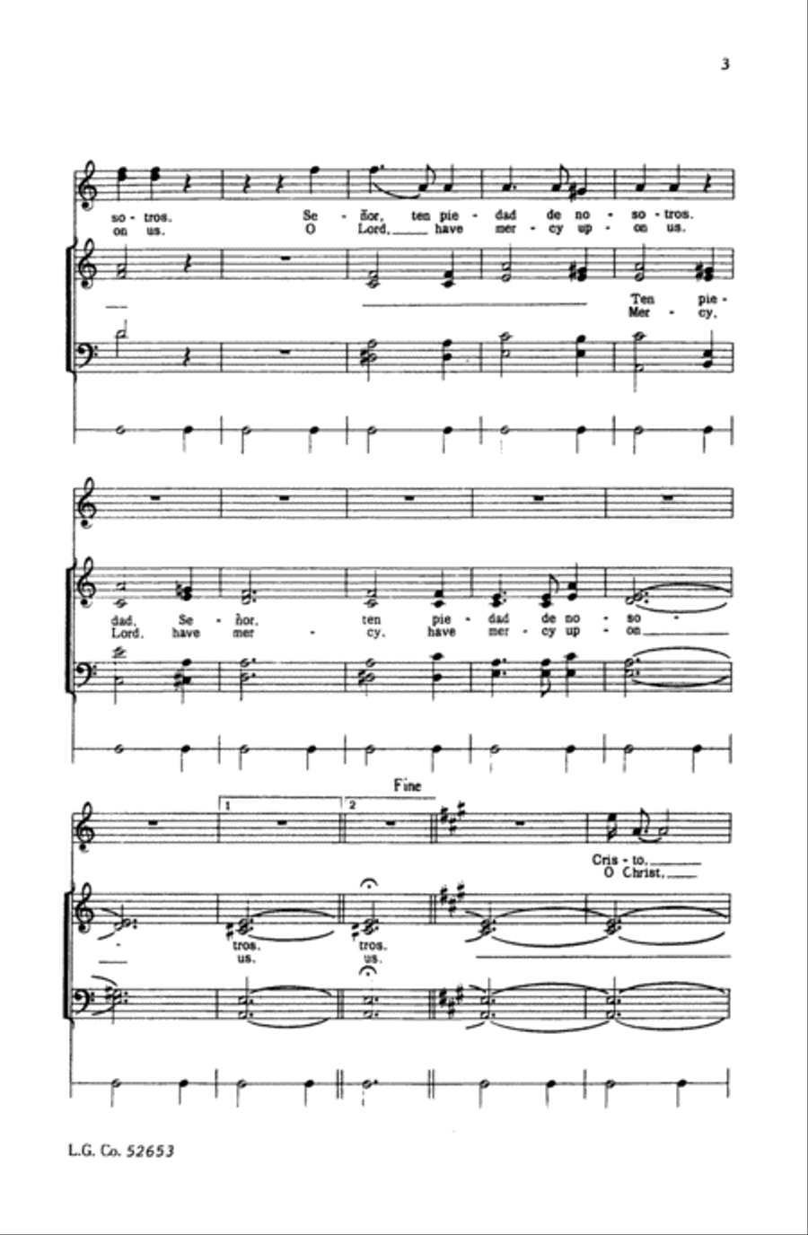 Kyrie (from Misa Criolla) Choir scores gallery preview page 2