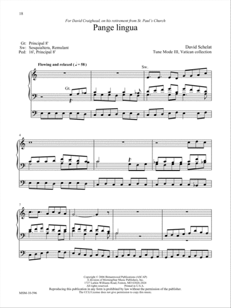 A Mighty Fortress: Seven Hymn Preludes for Organ Organ Solo scores gallery preview page 8
