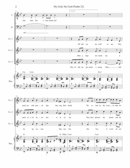 My God, My God (Psalm 22) (2-part choir - (TB) image number null