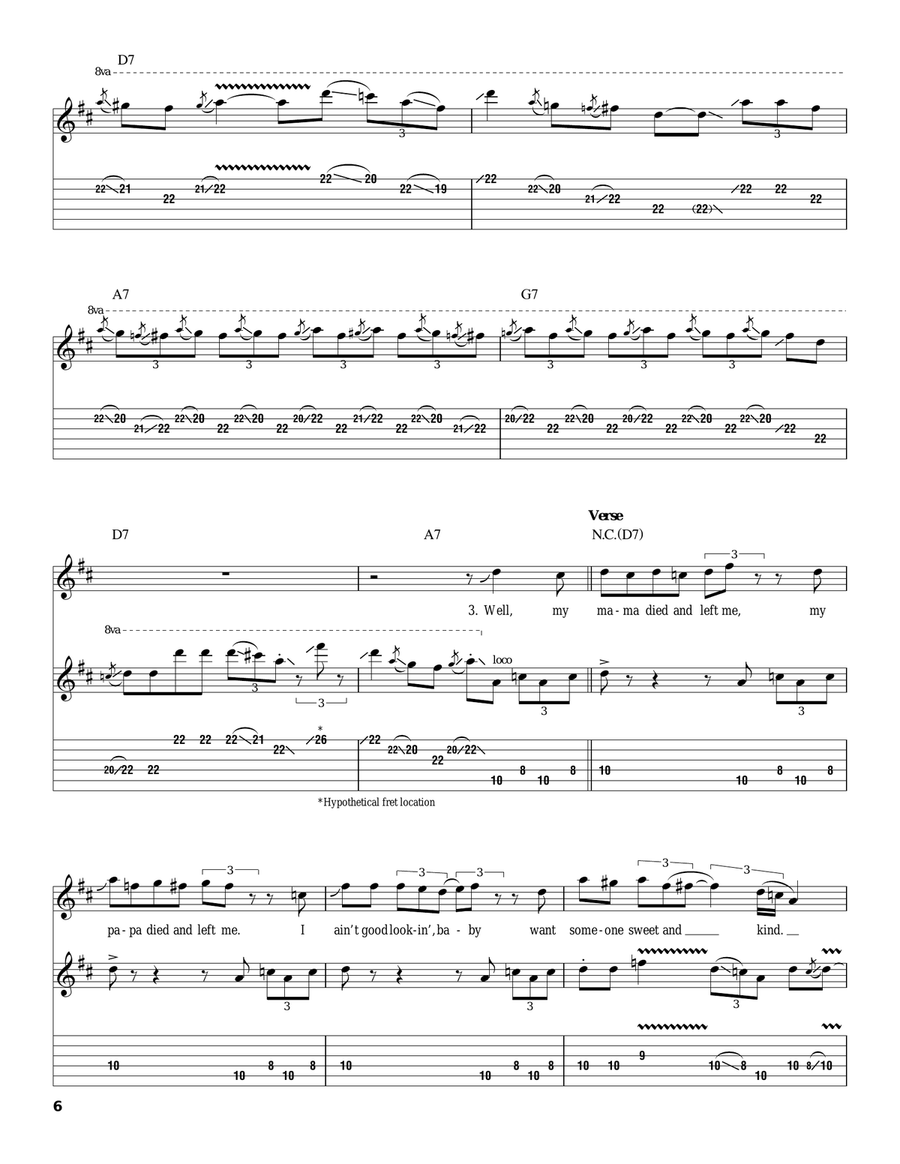 Statesboro Blues Acoustic Guitar scores gallery preview page 6