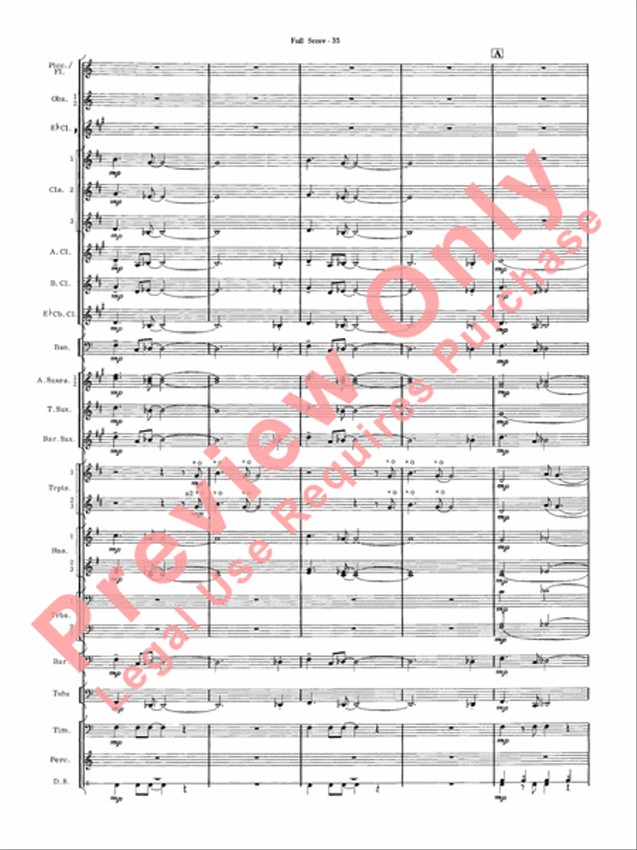 James Bond Suite Concert Band scores gallery preview page 37