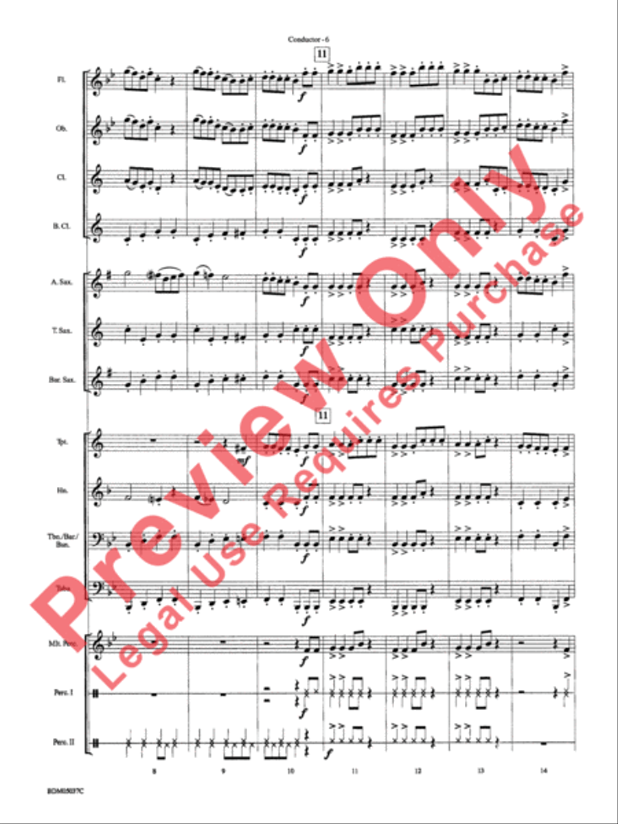 Two Appalachian Songs Concert Band scores gallery preview page 9
