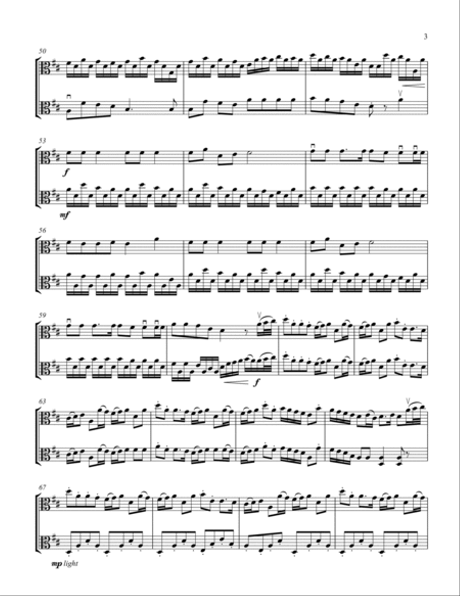 Jingle Bells Jingle Bells String Duet scores gallery preview page 4