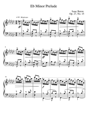 Prelude in Eb Minor Op. 27, No. 15