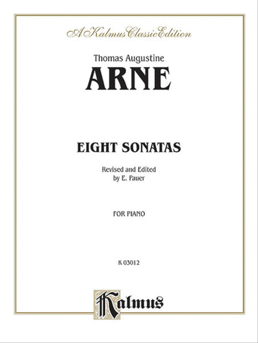 Eight Sonatas Piano Solo scores gallery preview page 1