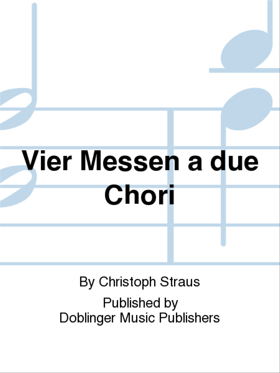 Vier Messen a due Chori Choir scores gallery preview page 1