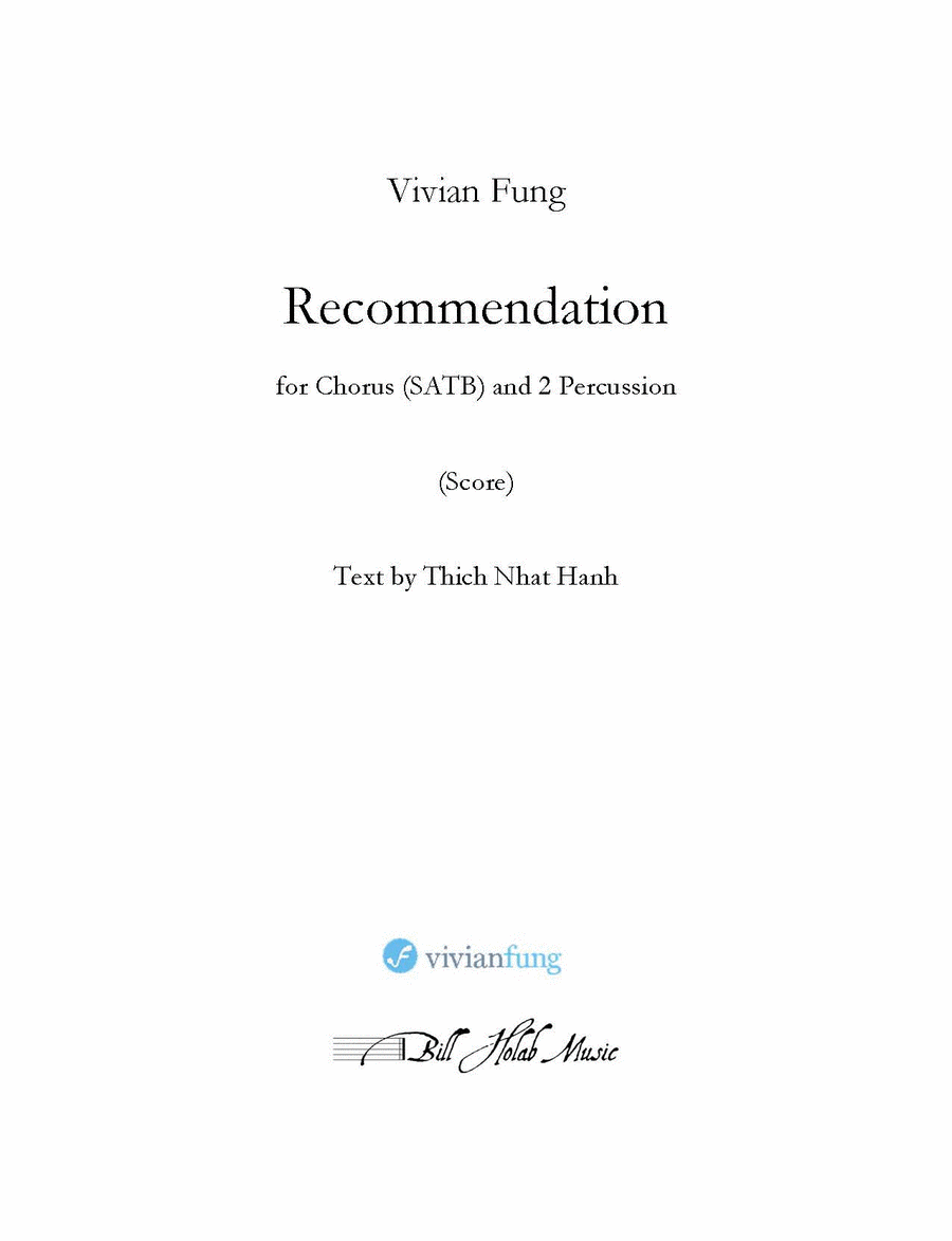 Recommendation Recommendation 4-Part scores gallery preview page 1