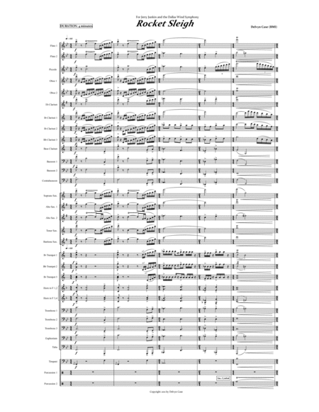 Rocket Sleigh - Original Holiday Overture for Concert Band image number null