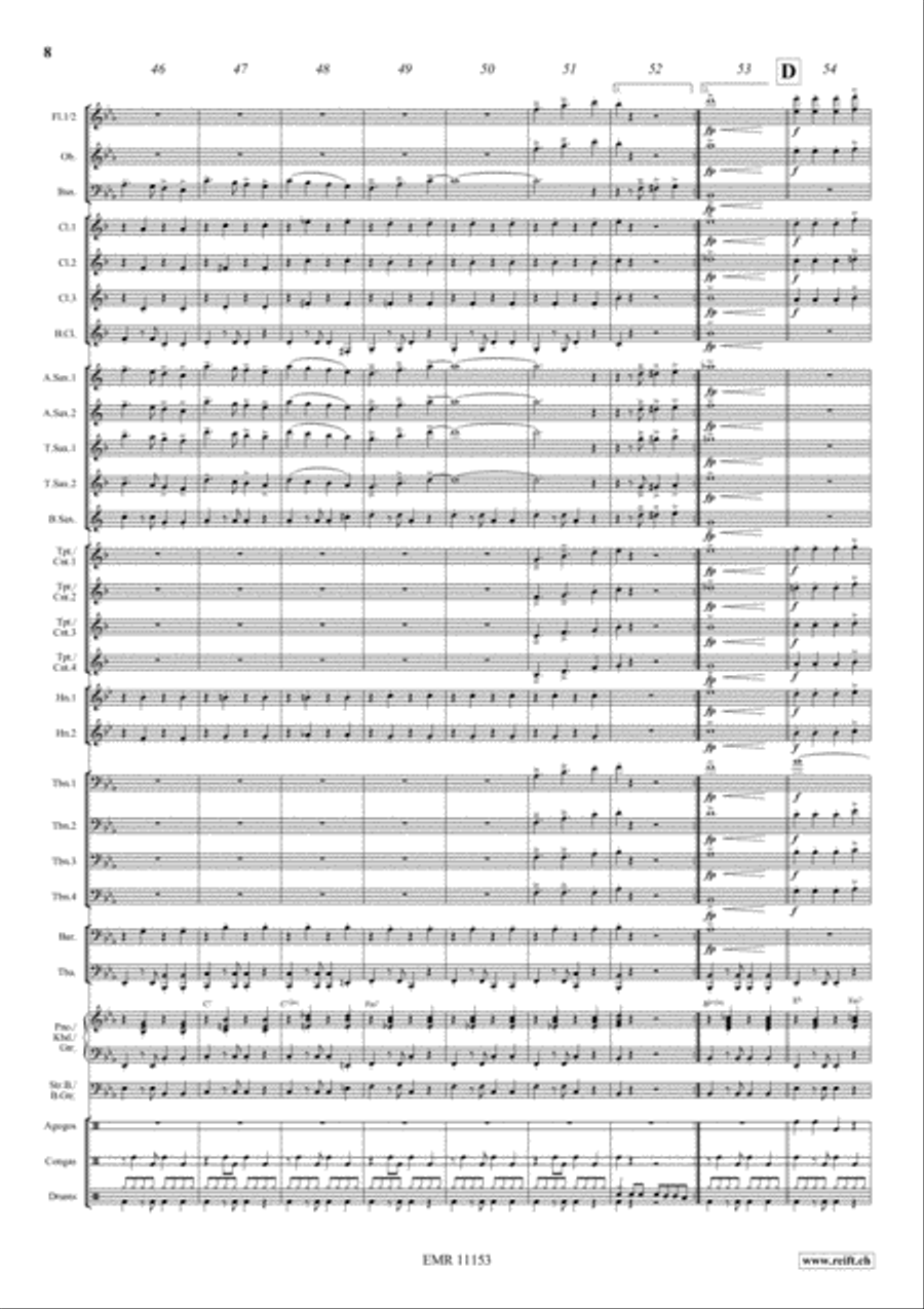 Aquarius Samba Aquarius Samba Concert Band scores gallery preview page 9