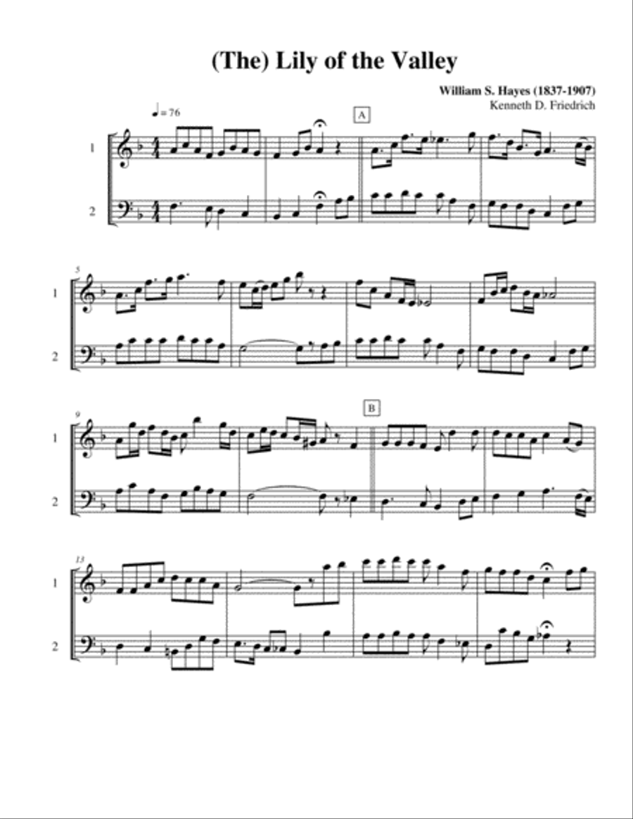 Ten Selected Hymns for the Performing Duet, Vol. 6 - violin and cello String Duet scores gallery preview page 5