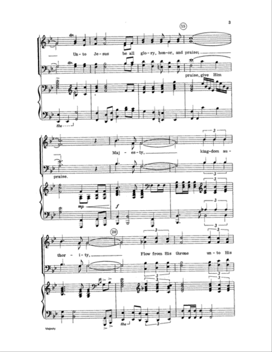 Majesty Majesty Choir scores gallery preview page 3