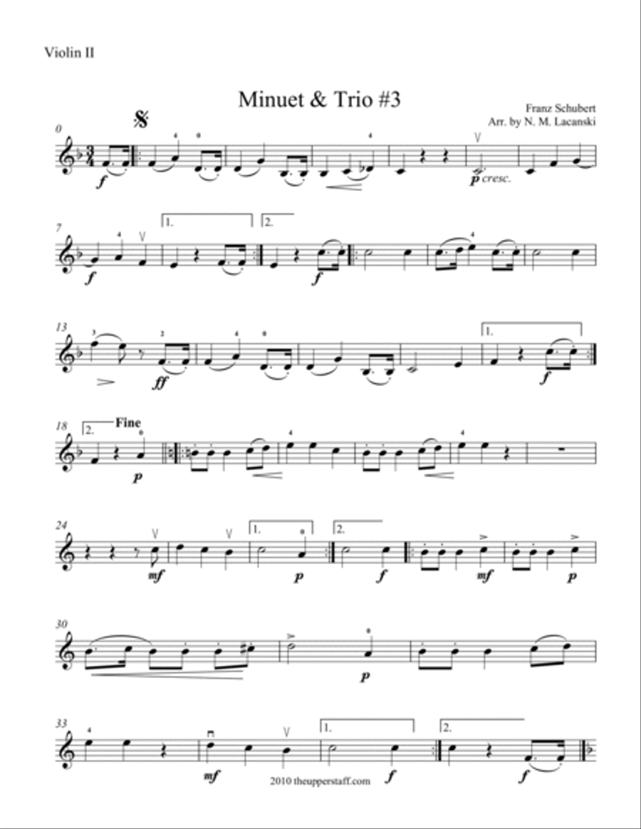 Minuet and Trio #3 Minuet and Trio #3 String Orchestra scores gallery preview page 4