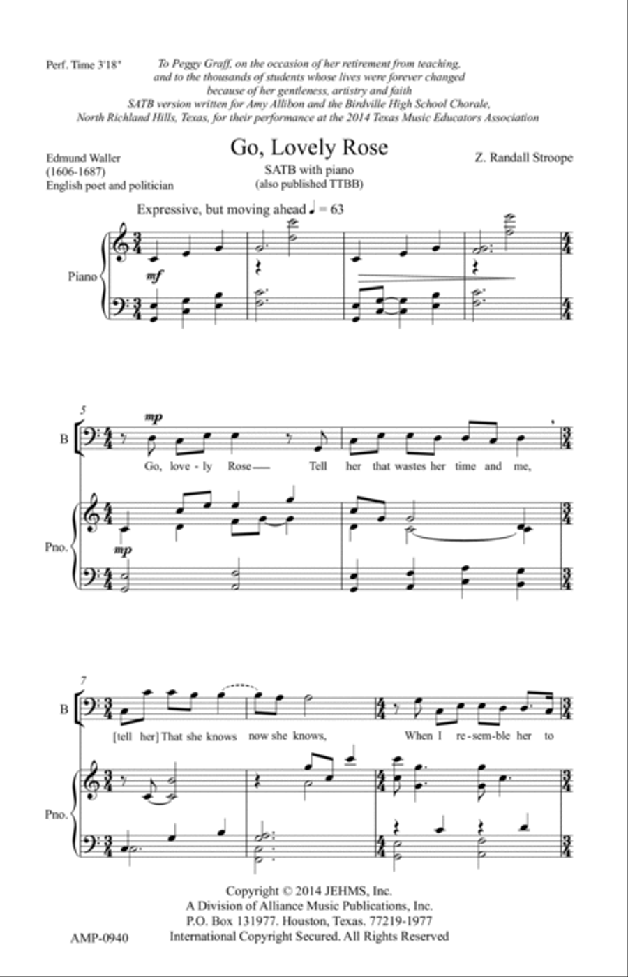 Go, Lovely Rose 4-Part scores gallery preview page 7