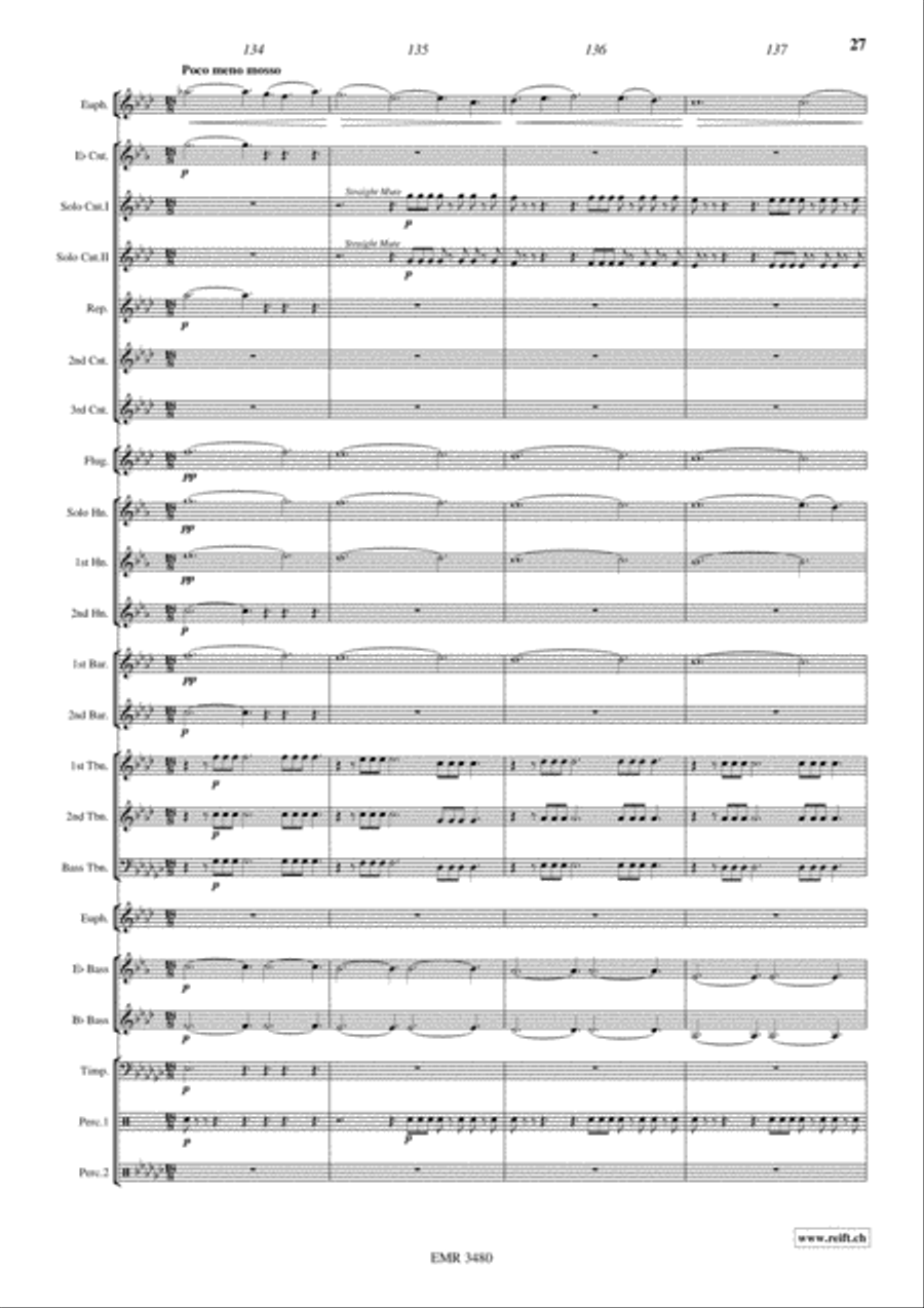 Devil's Concertino Devil's Concertino Brass Band scores gallery preview page 28