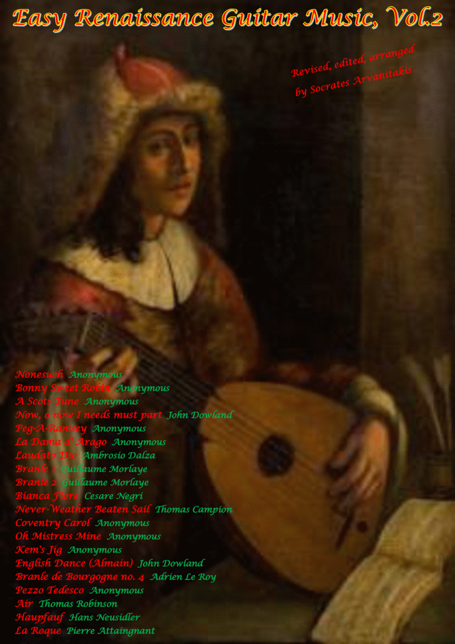 EASY RENAISSANCE GUITAR MUSIC - Volume 2