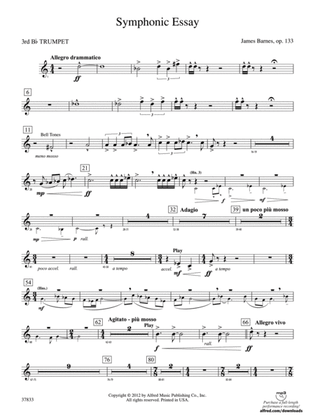 Symphonic Essay: 3rd B-flat Trumpet