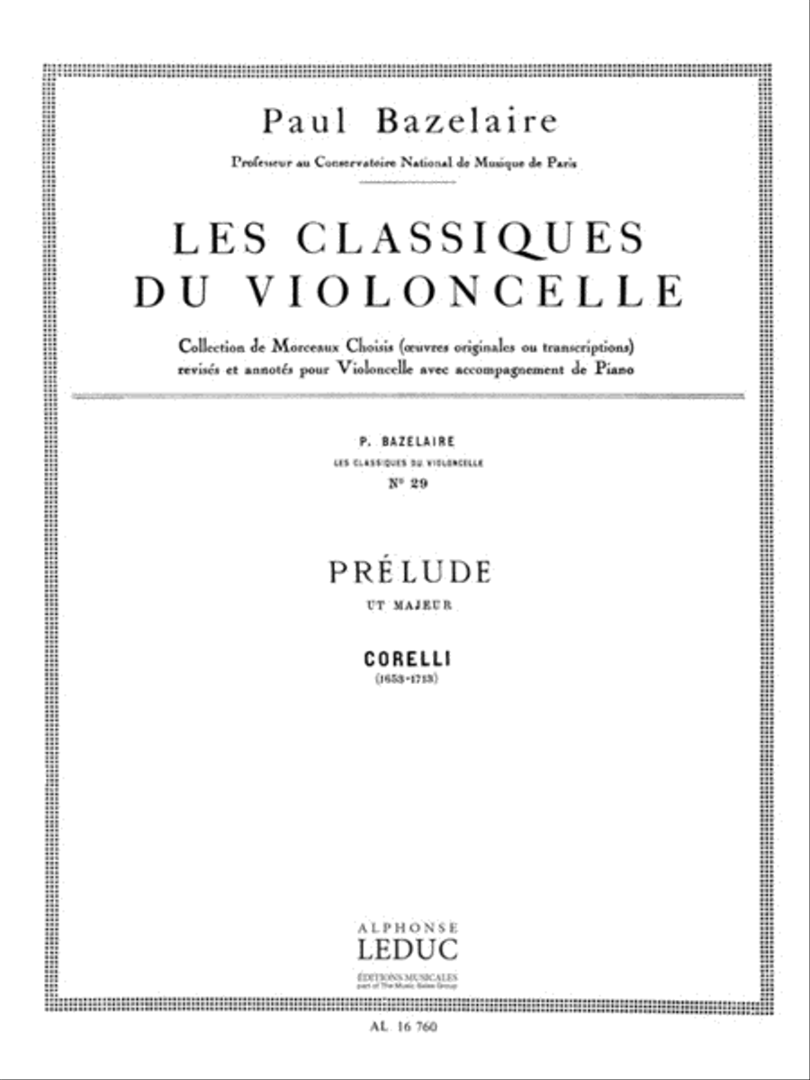 Prelude in C Major - Classiques No. 29