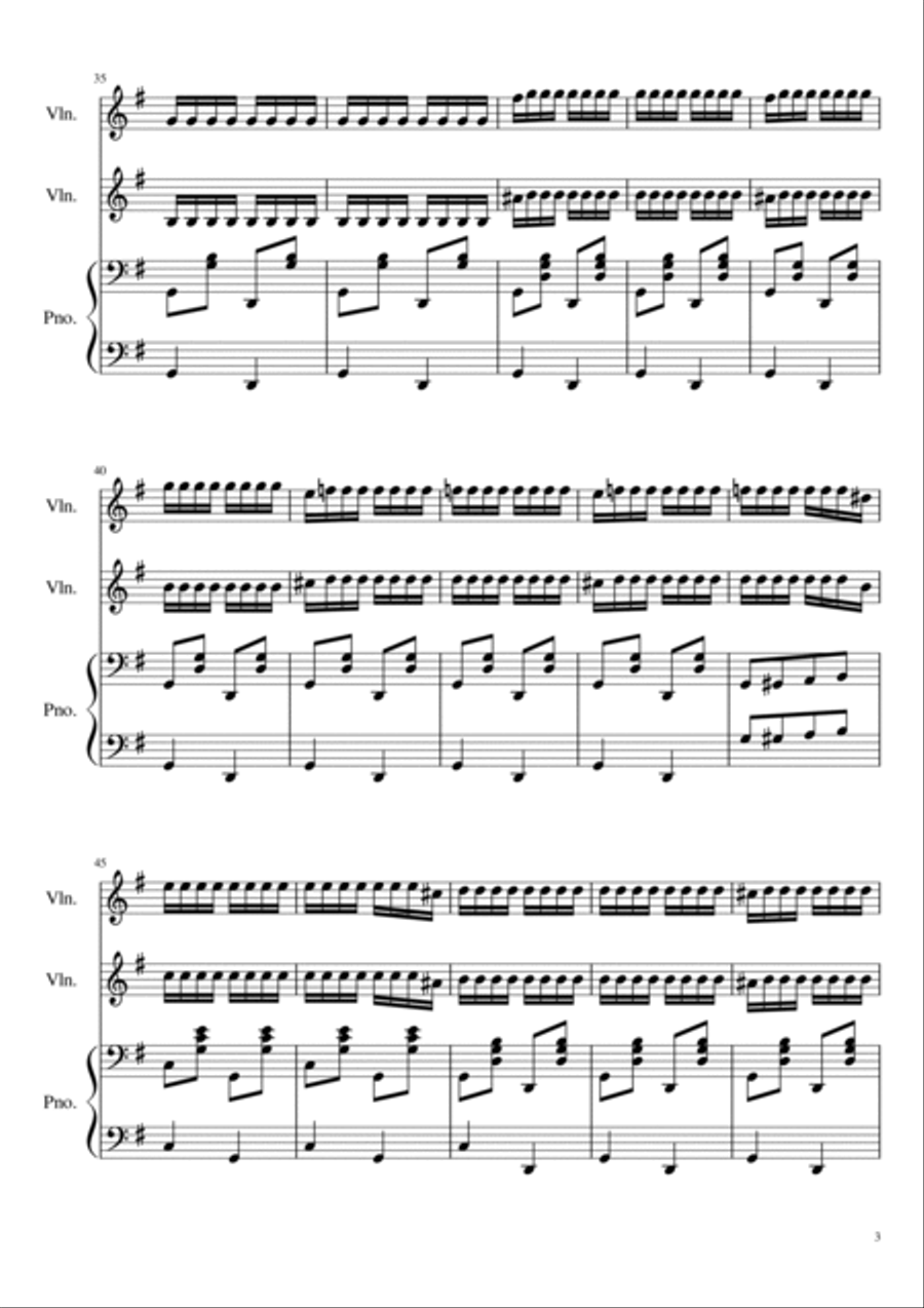 Zorba-dance/Sirtaki String Duet scores gallery preview page 3