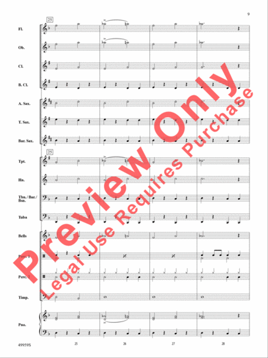 Creep It Real Concert Band scores gallery preview page 10