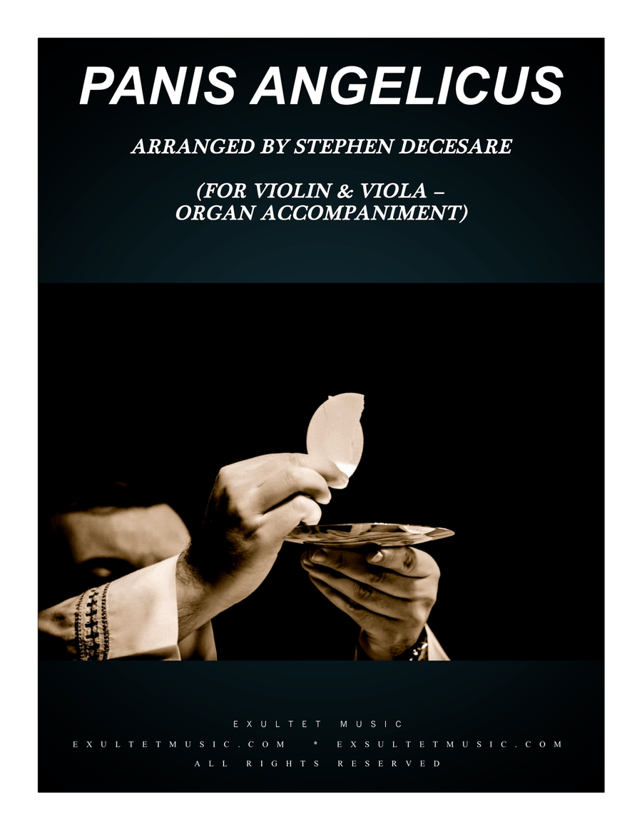 Panis Angelicus (Duet for Violin and Viola - Organ Accompaniment) String Duet scores gallery preview page 1