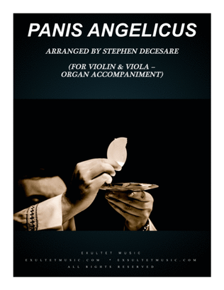 Book cover for Panis Angelicus (Duet for Violin and Viola - Organ Accompaniment)