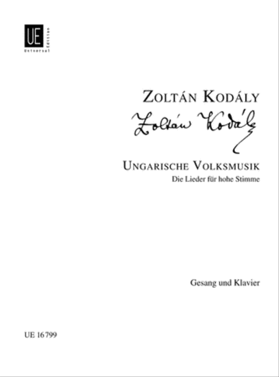 Hungarian Folk Music, V. 2 Hig School and Community scores gallery preview page 1