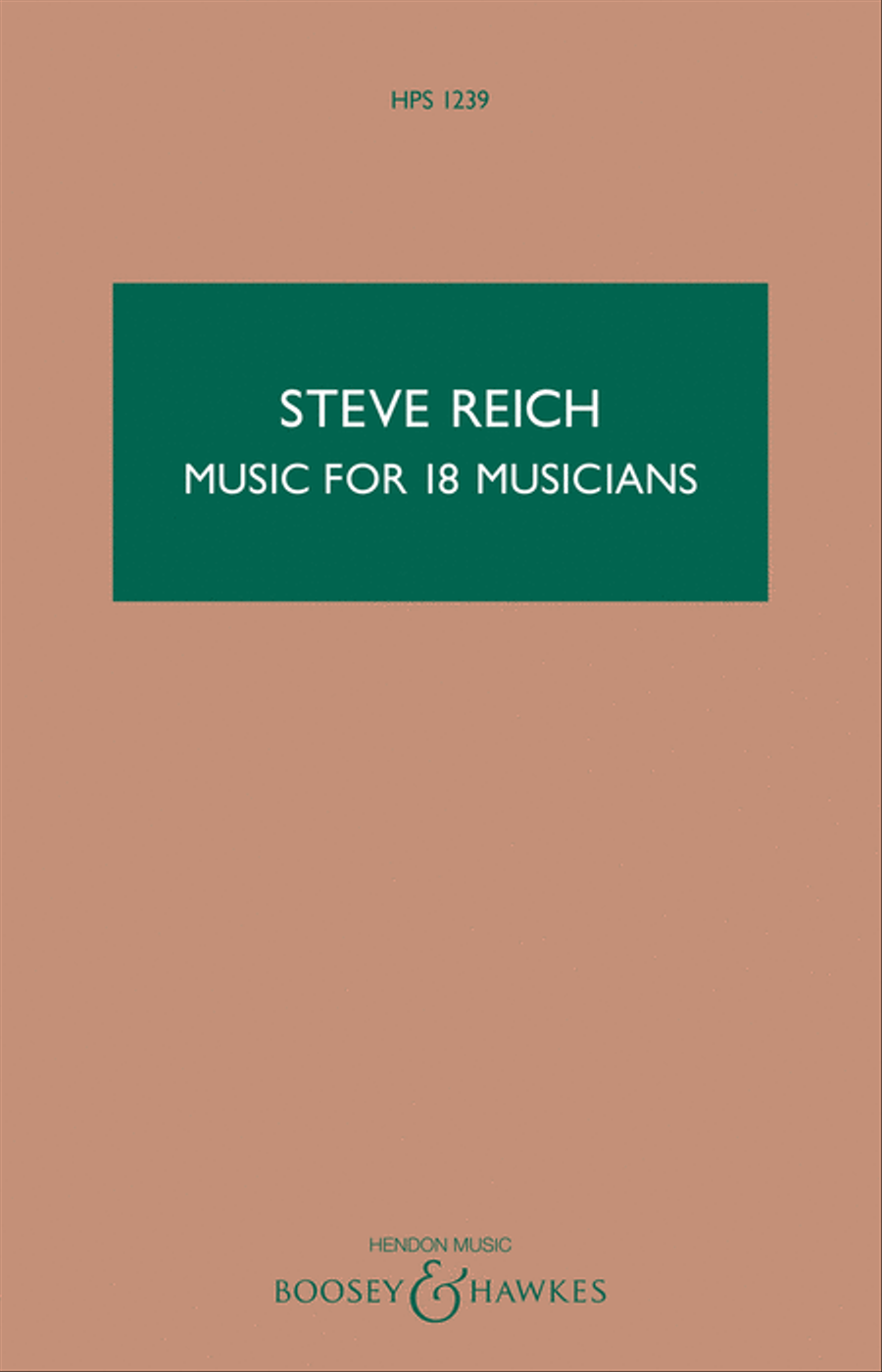 Music for 18 Musicians Music for 18 Musicians Study Score scores gallery preview page 1
