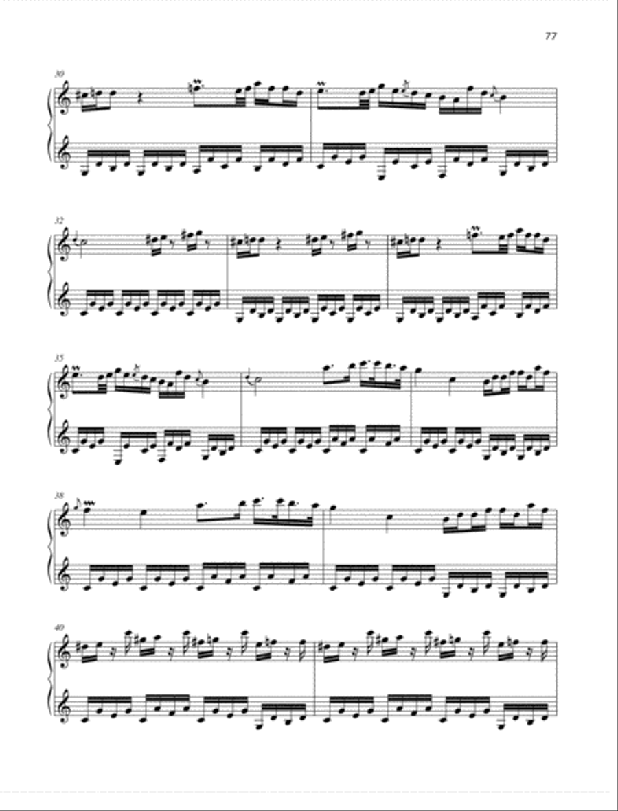 Sonata C major Piano scores gallery preview page 4