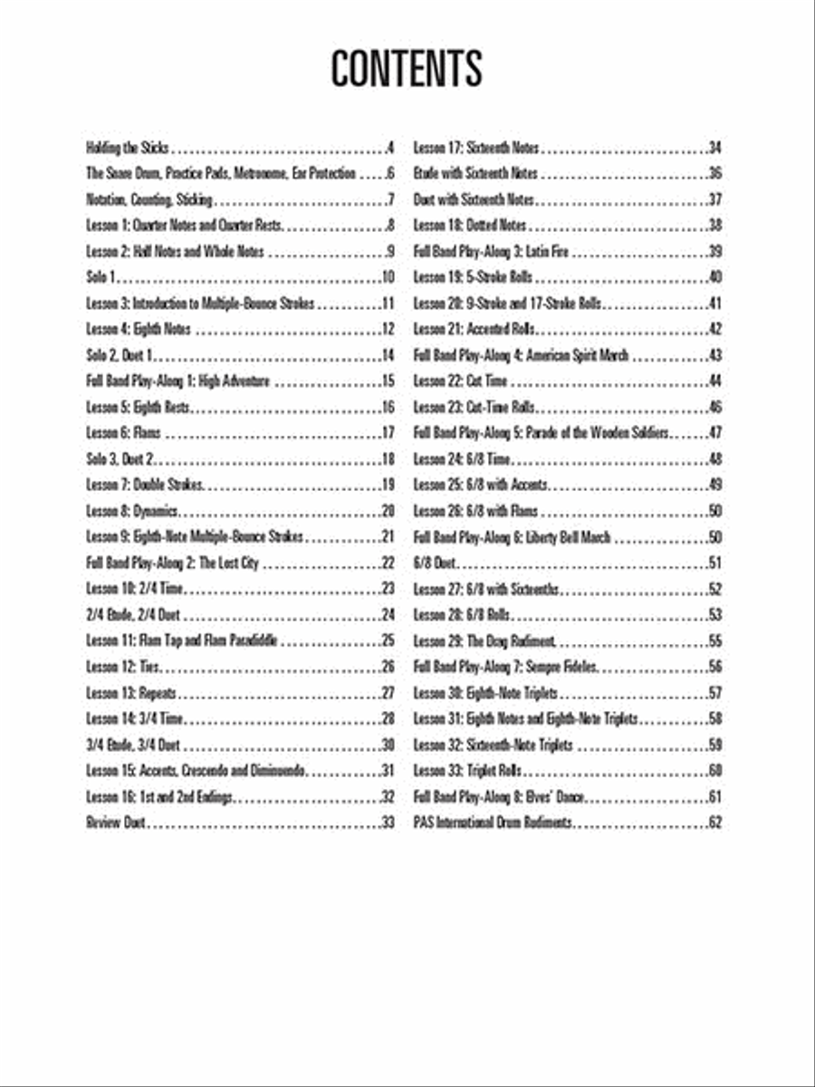Hal Leonard Snare Drum Method Snare Drum scores gallery preview page 2