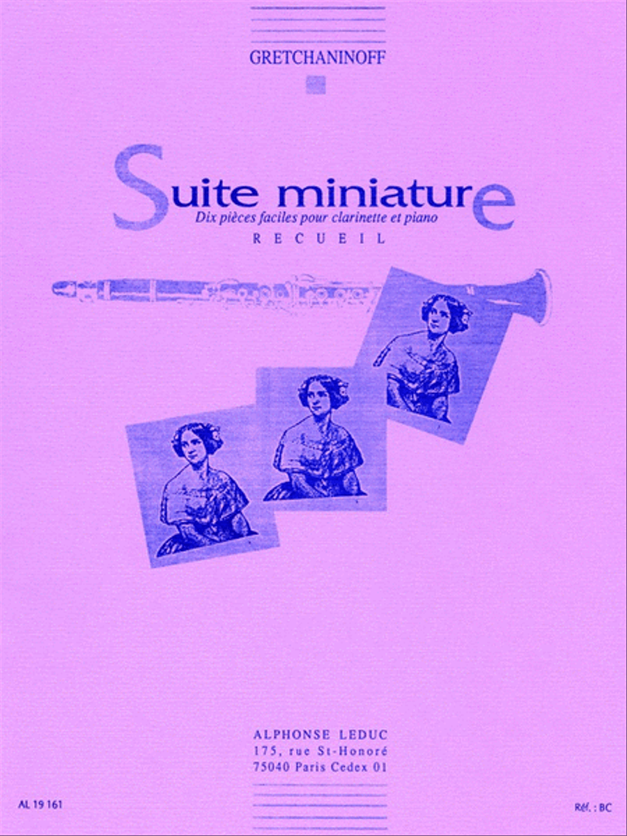 Suite Miniature Op 145 - Chanson d'Aurore Clarinet Solo scores gallery preview page 1
