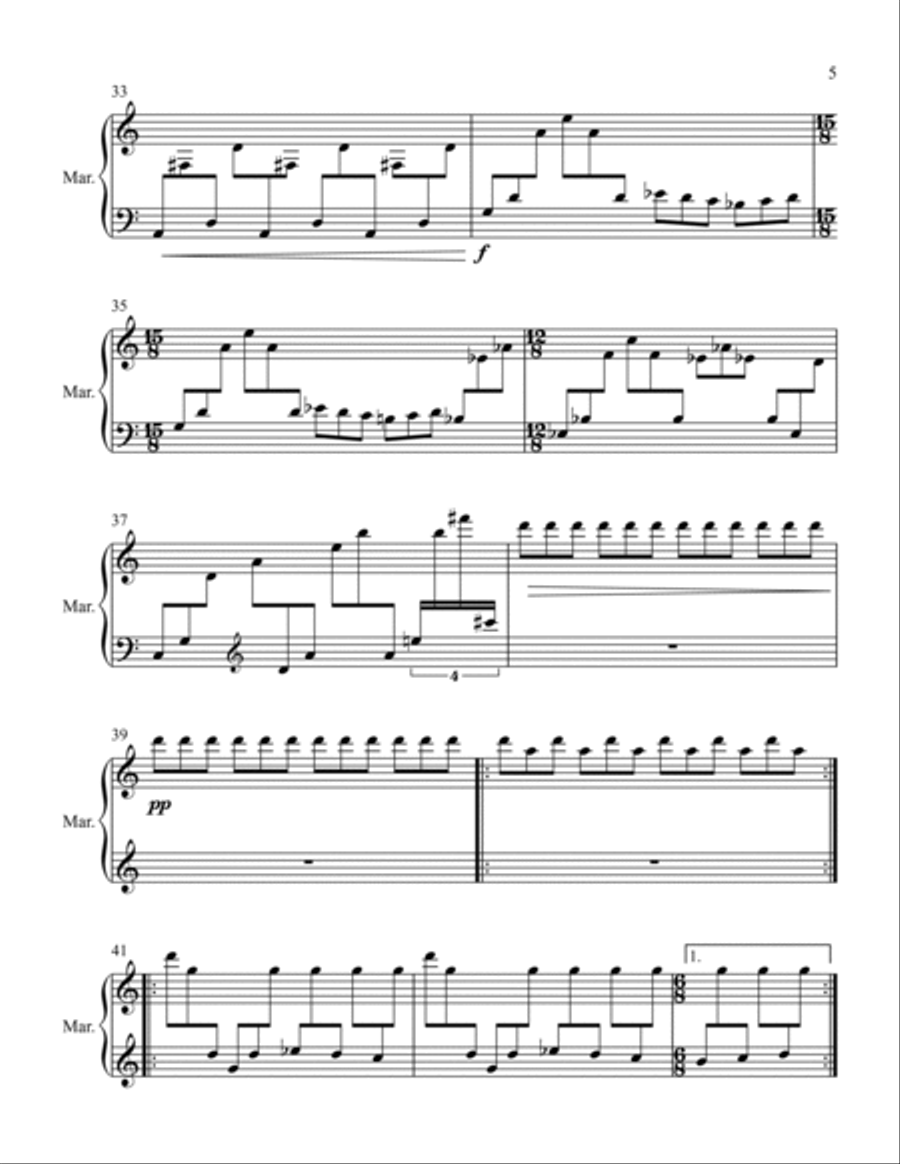 Arpeggiation Marimba scores gallery preview page 5