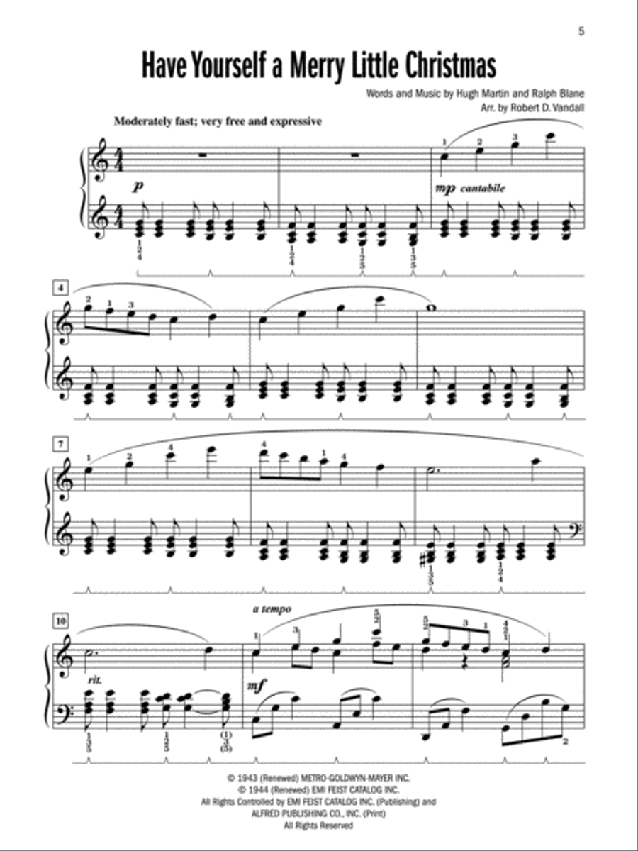 Celebrated Christmas Solos, Book 5 Piano Solo scores gallery preview page 2