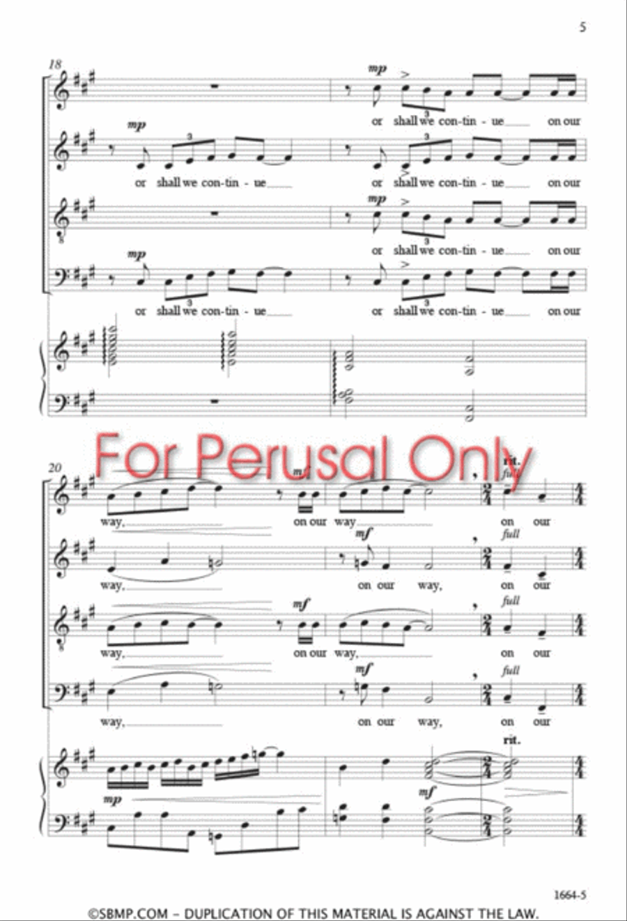 Light the World 4-Part scores gallery preview page 4
