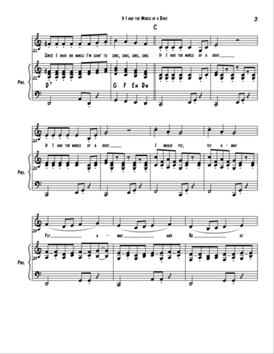 Wings of a Dove Wings of a Dove Piano Method scores gallery preview page 3