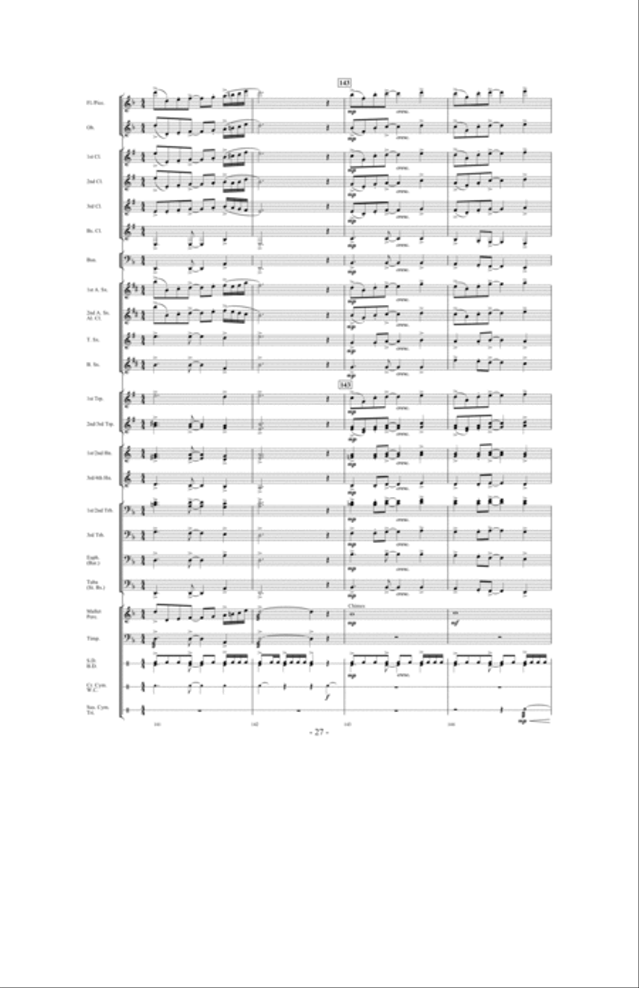 Canticle of the Saints Concert Band scores gallery preview page 26