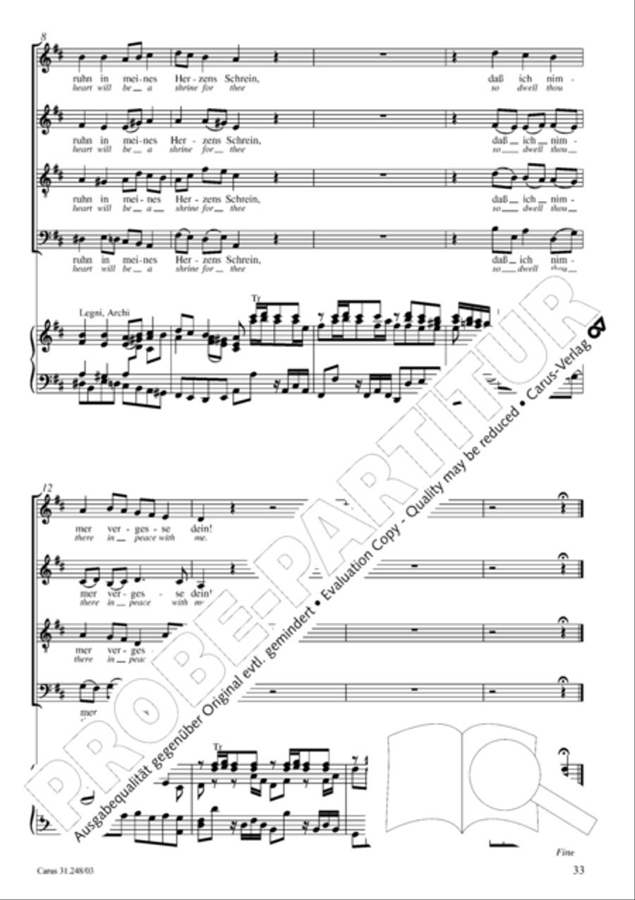 Christmas oratorio (Weihnachtsoratorium, Teile I-III) 4-Part scores gallery preview page 38