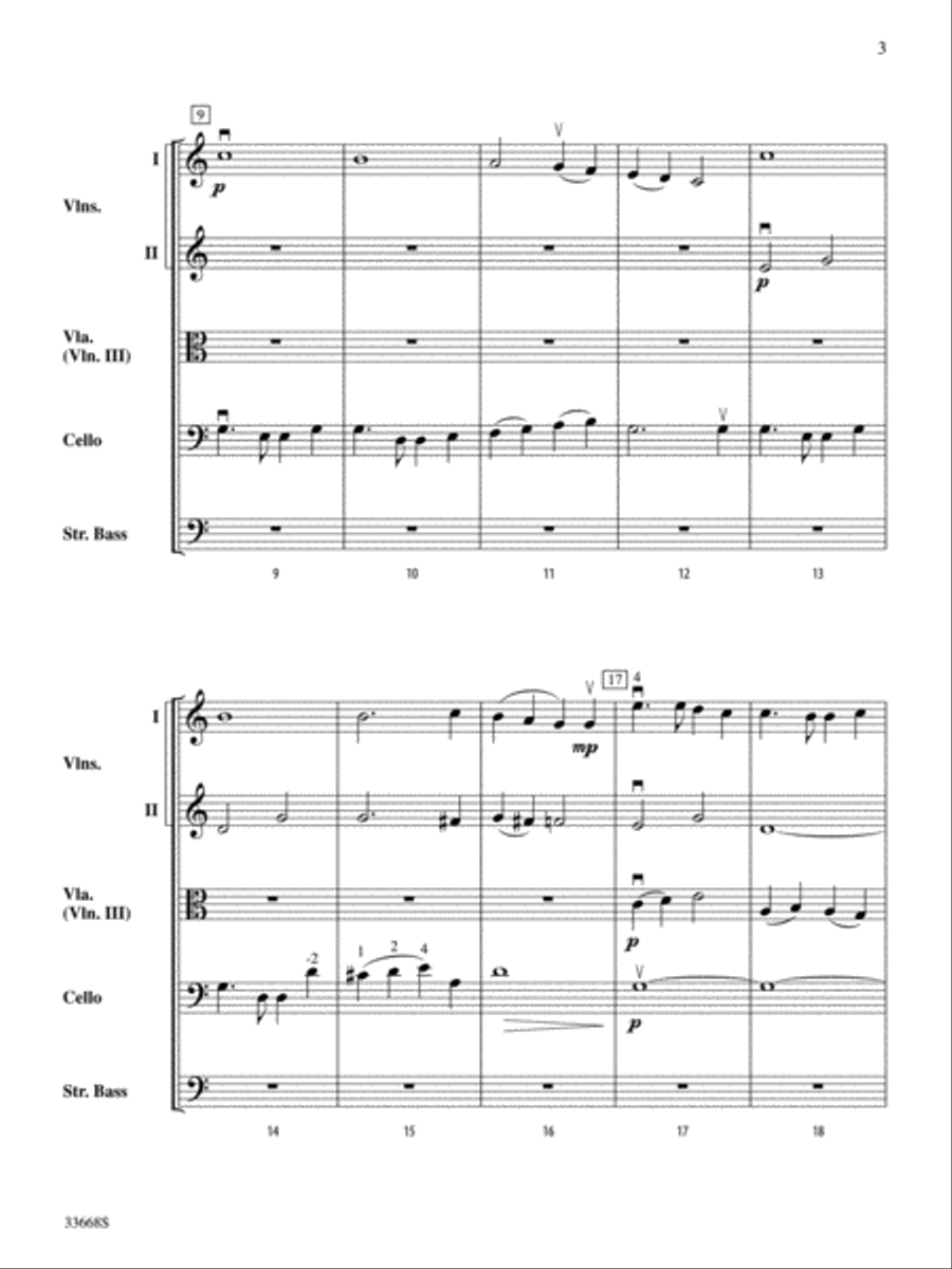 America the Beautiful String Orchestra scores gallery preview page 3