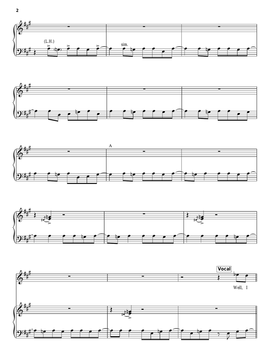 L.A. Woman Piano, Vocal scores gallery preview page 2