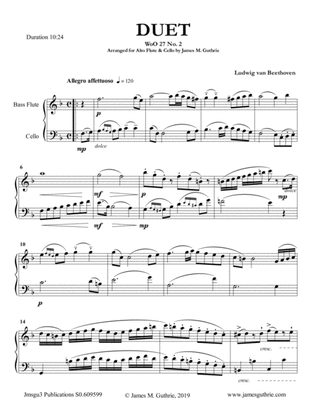 Beethoven: Duet WoO 27 No. 2 for Bass Flute & Cello