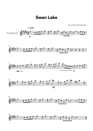 Book cover for Tchaikovsky - Swan Lake Theme (for Trumpet in Bb Solo)