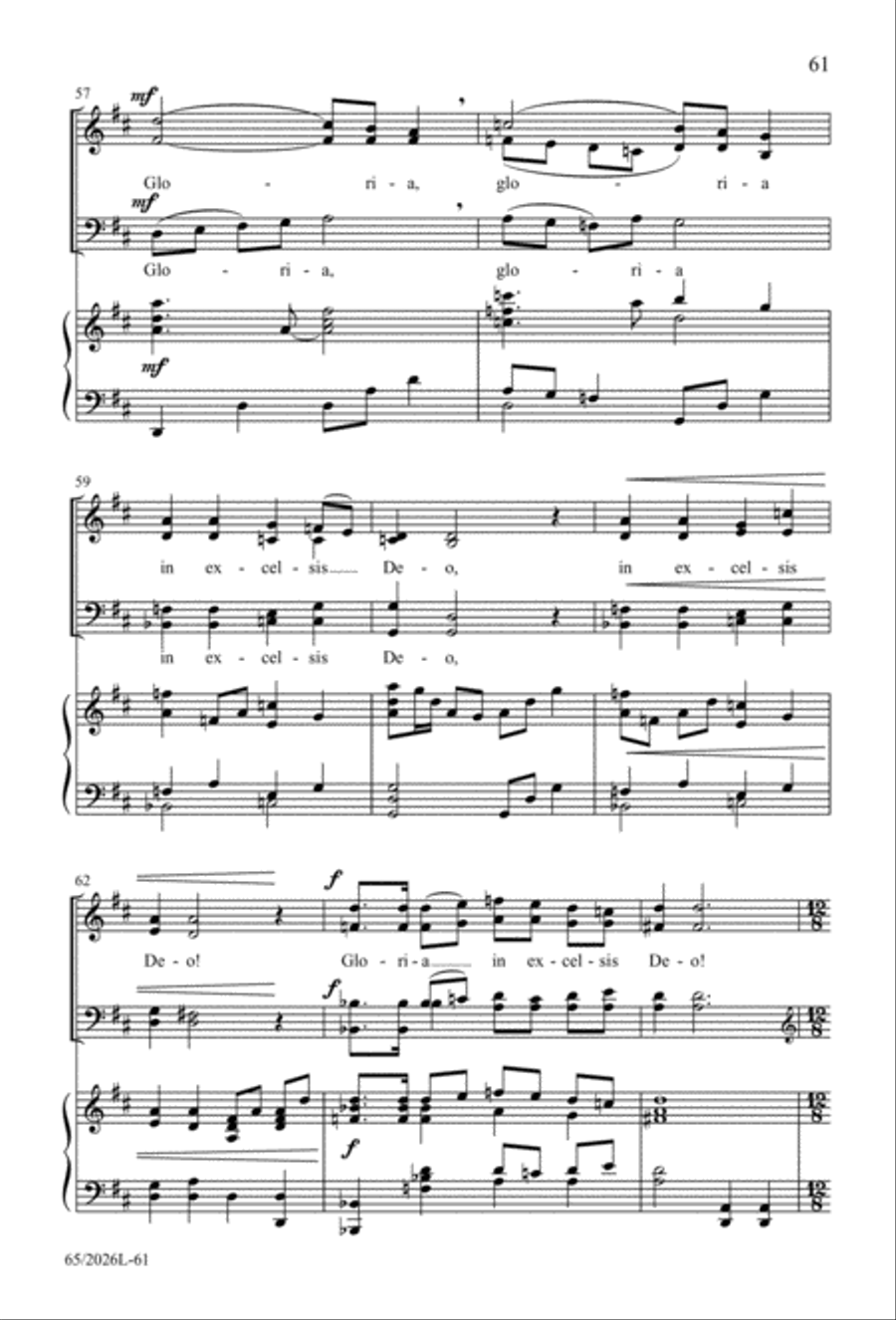 Night of the Father's Love 4-Part scores gallery preview page 62