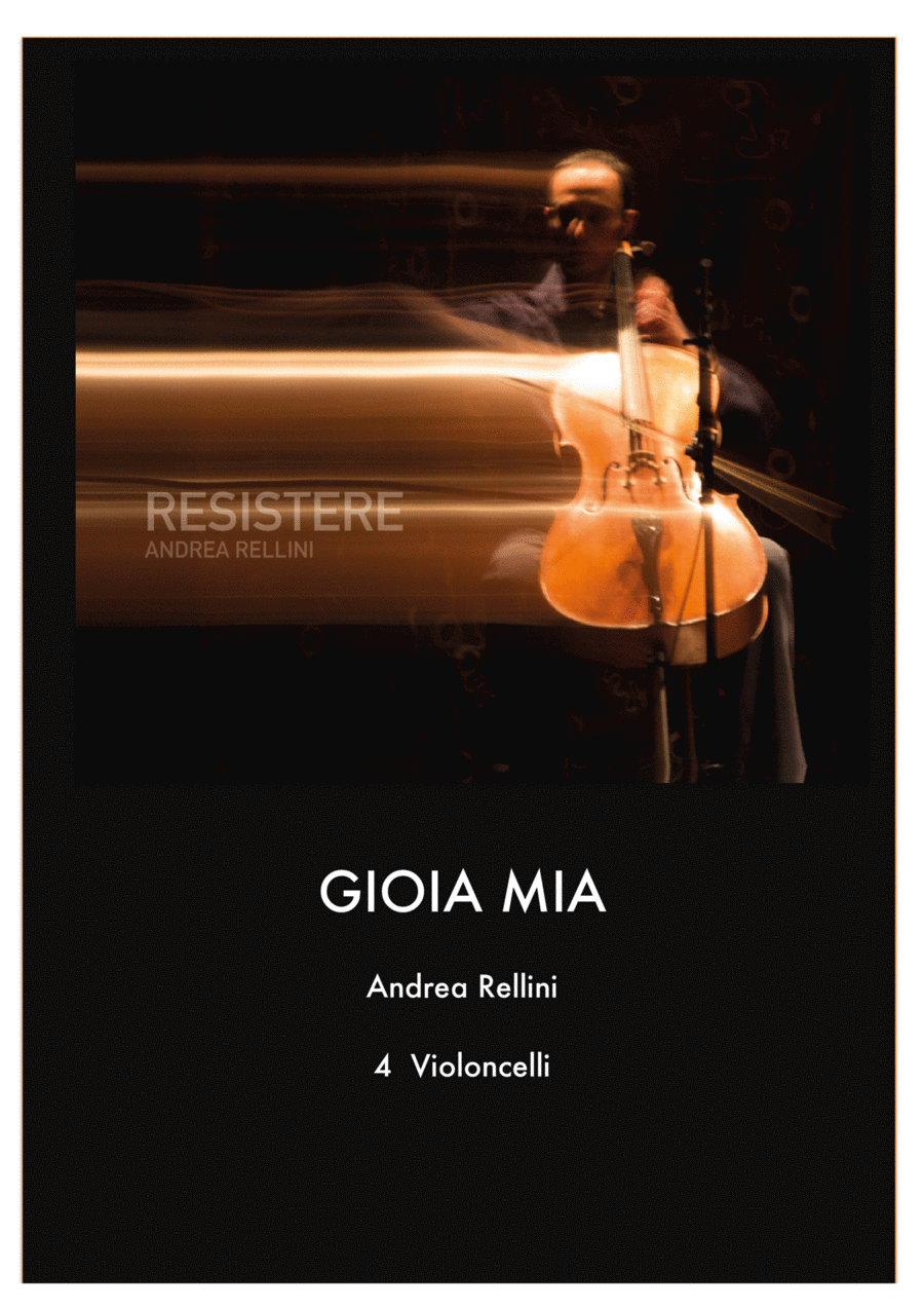 GIOIA MIA (Cello Quartet - 4 Cellos) String Quartet scores gallery preview page 1