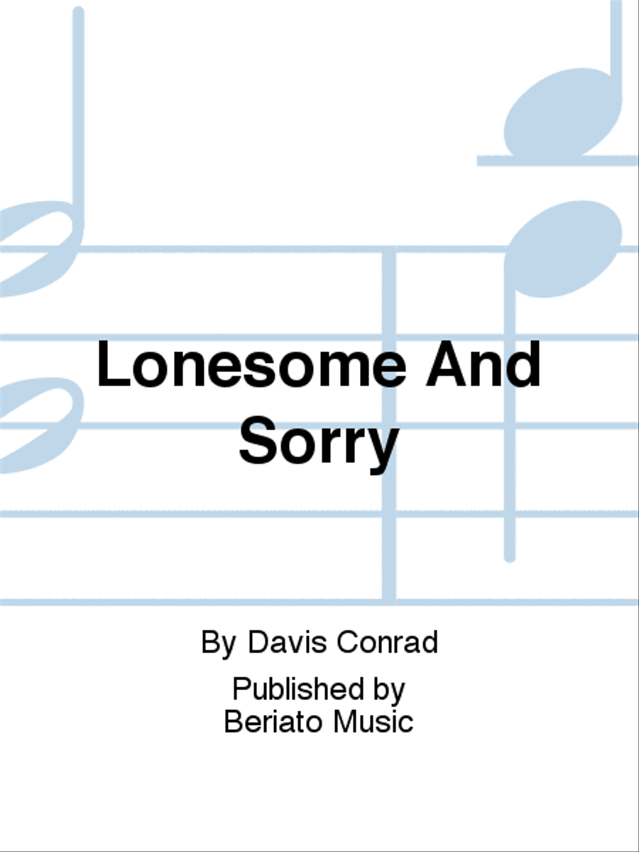 Lonesome And Sorry Piano, Vocal, Guitar scores gallery preview page 1