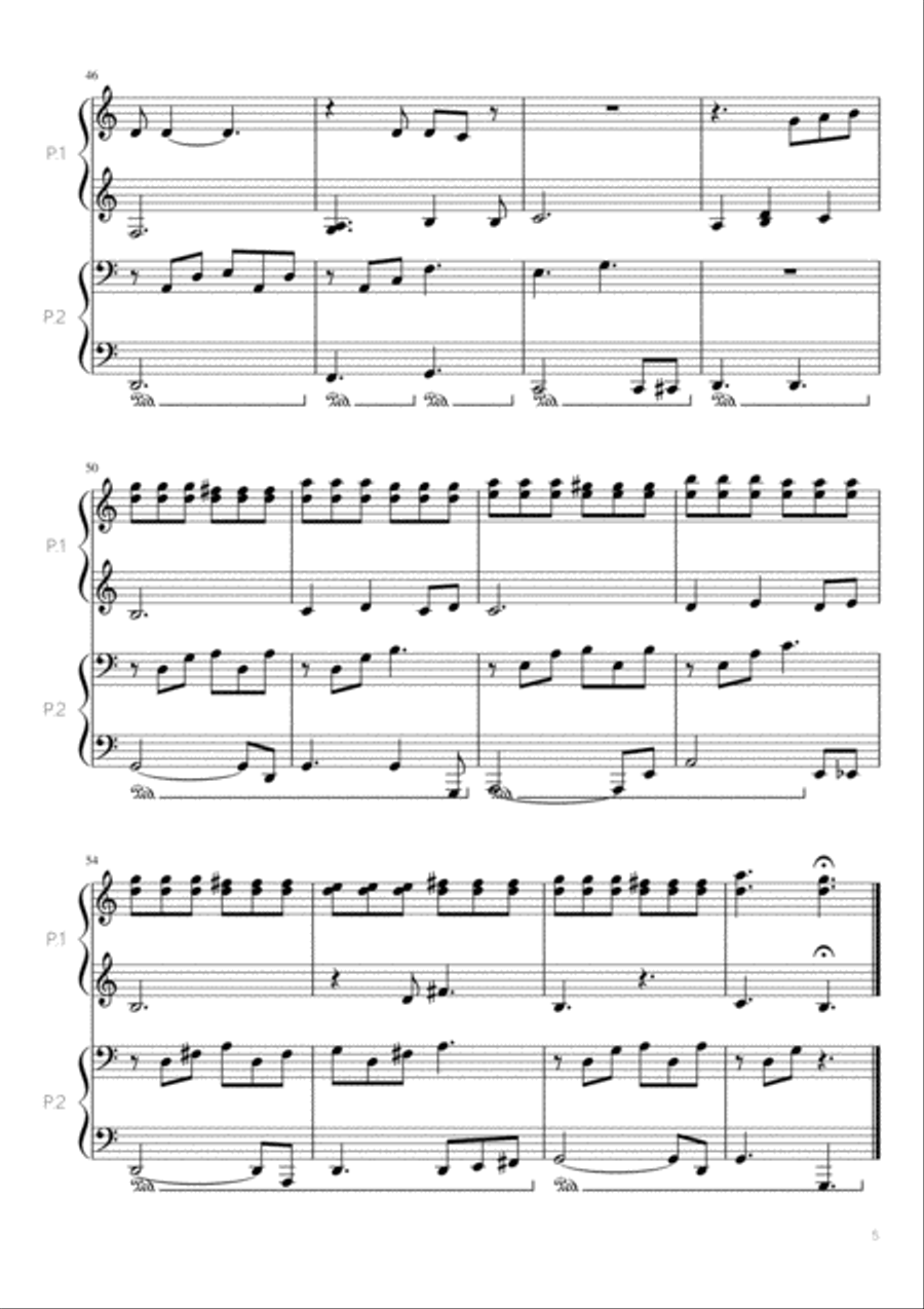Happy Xmas (War Is Over) Happy Xmas (War Is Over) Piano scores gallery preview page 5