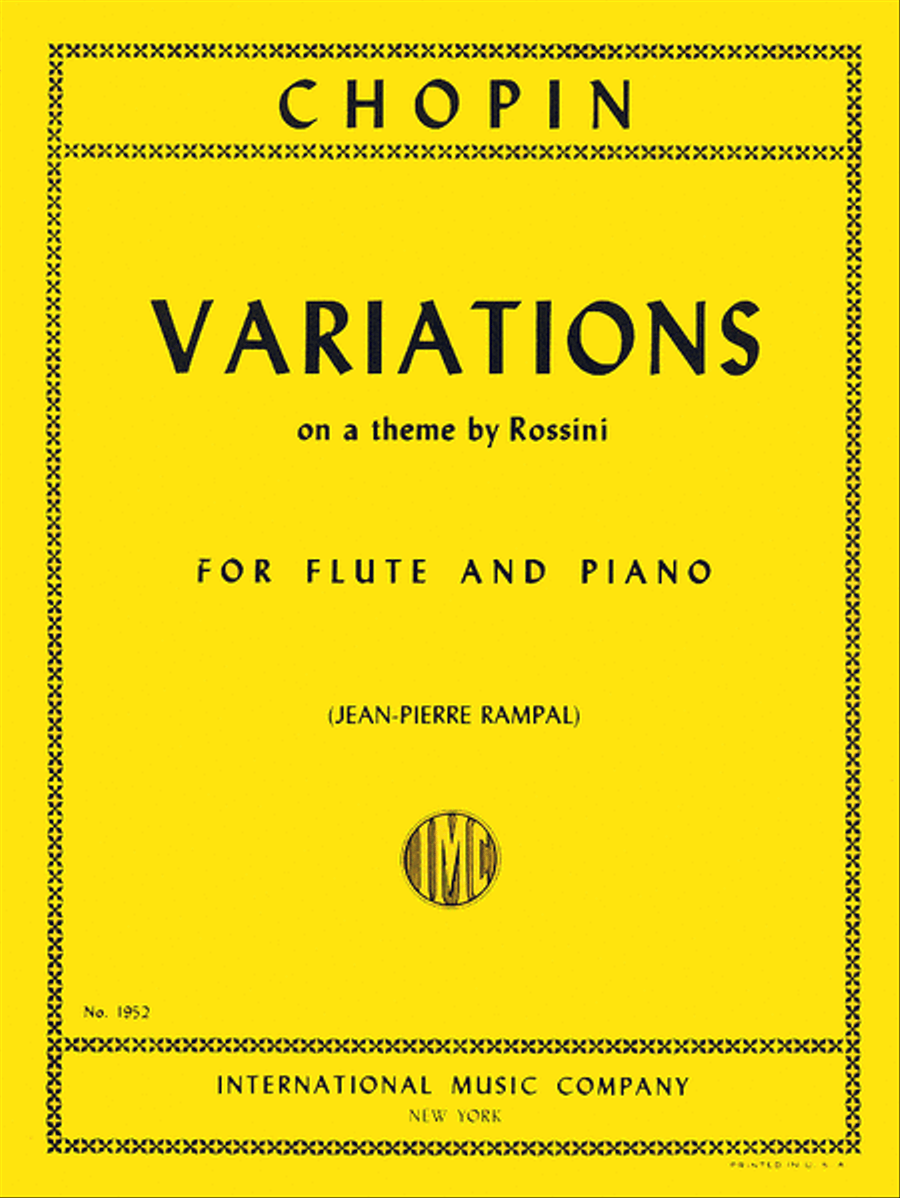 Variations On A Theme By Rossini Flute Solo scores gallery preview page 1