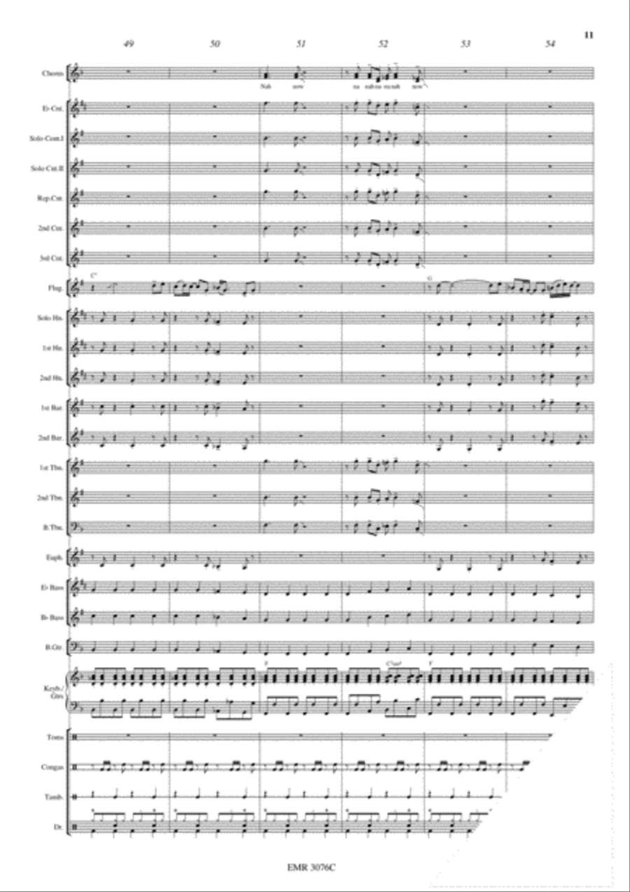 Disco Lady 4-Part scores gallery preview page 12