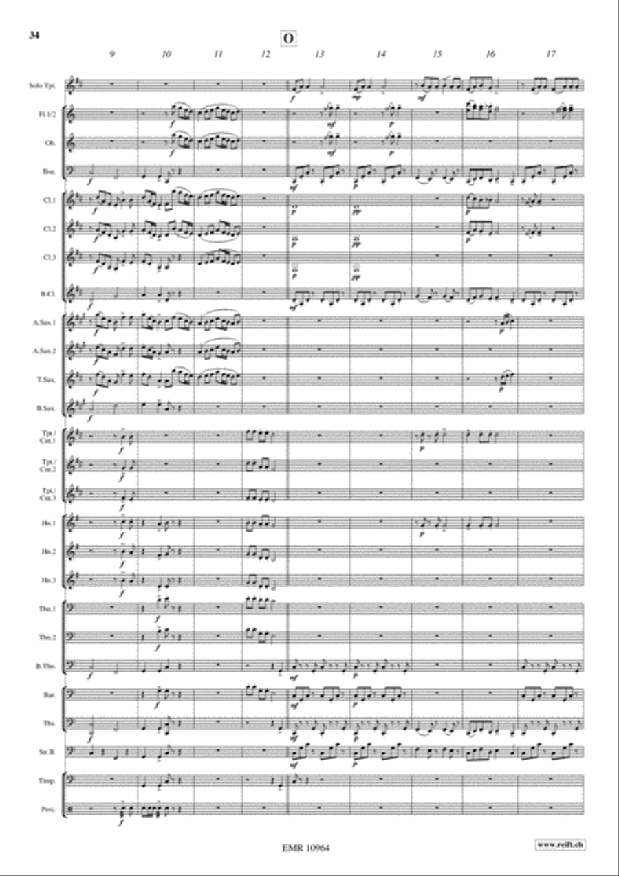Japanese Folksongs Concert Band scores gallery preview page 17